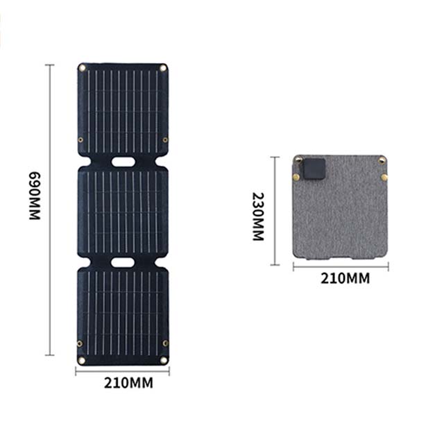 EU Hot Selling 21W 30W 60W Foldable Flexible Waterproof Solar Panels Portable Energy Storage Solar Panel