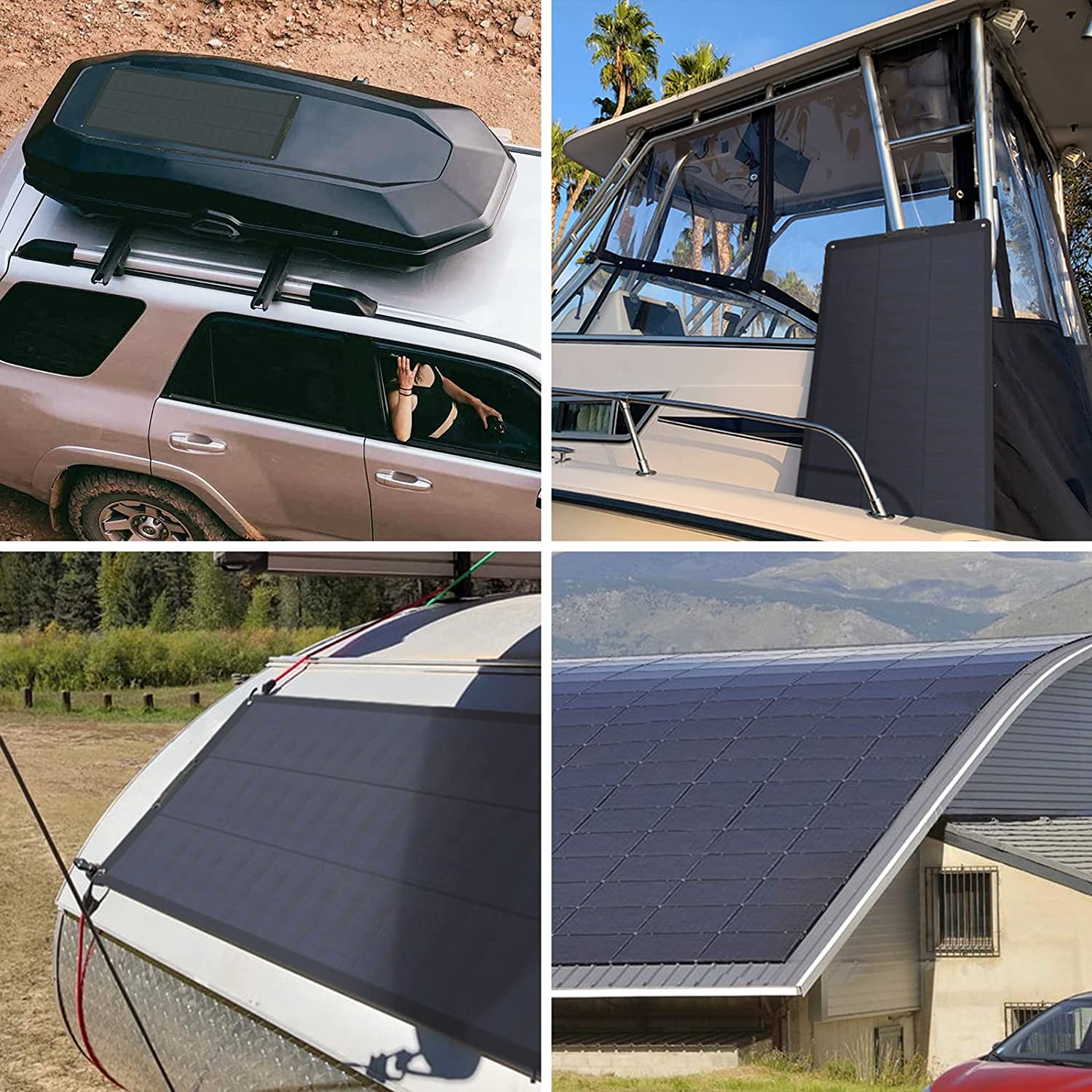 Flexible Solar Panels 240 Watt 18 Volt Monocrystalline Bendable Off Grid 240W Mono Solar Panel Charger for RV
