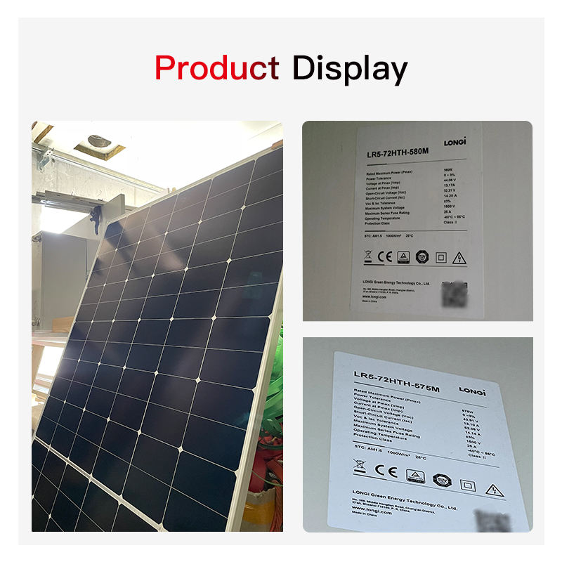 For Photovoltaic Module 620W HPDC Bifacial IBC PERC All Black Solar Panel 23.0% Max Efficiency High-Capacity Utility Scale
