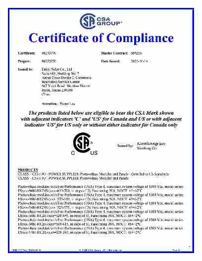 Certification Certificate 1