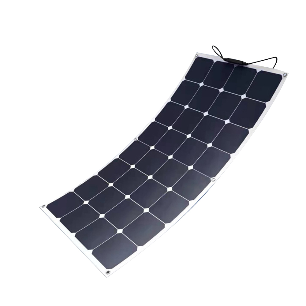 All Solar OEM A-fl-100W 18V 100W 23% Efficient Flexible Solar Panel Yacht Boat 12V Domestic Appliances Home Roof Power Supply