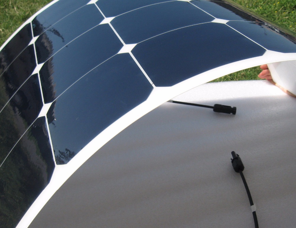 50w Solar Panel Flexible 12V Sunpower Frameless Solar Module for Outdoor RV/marine/boat Cheap Sales