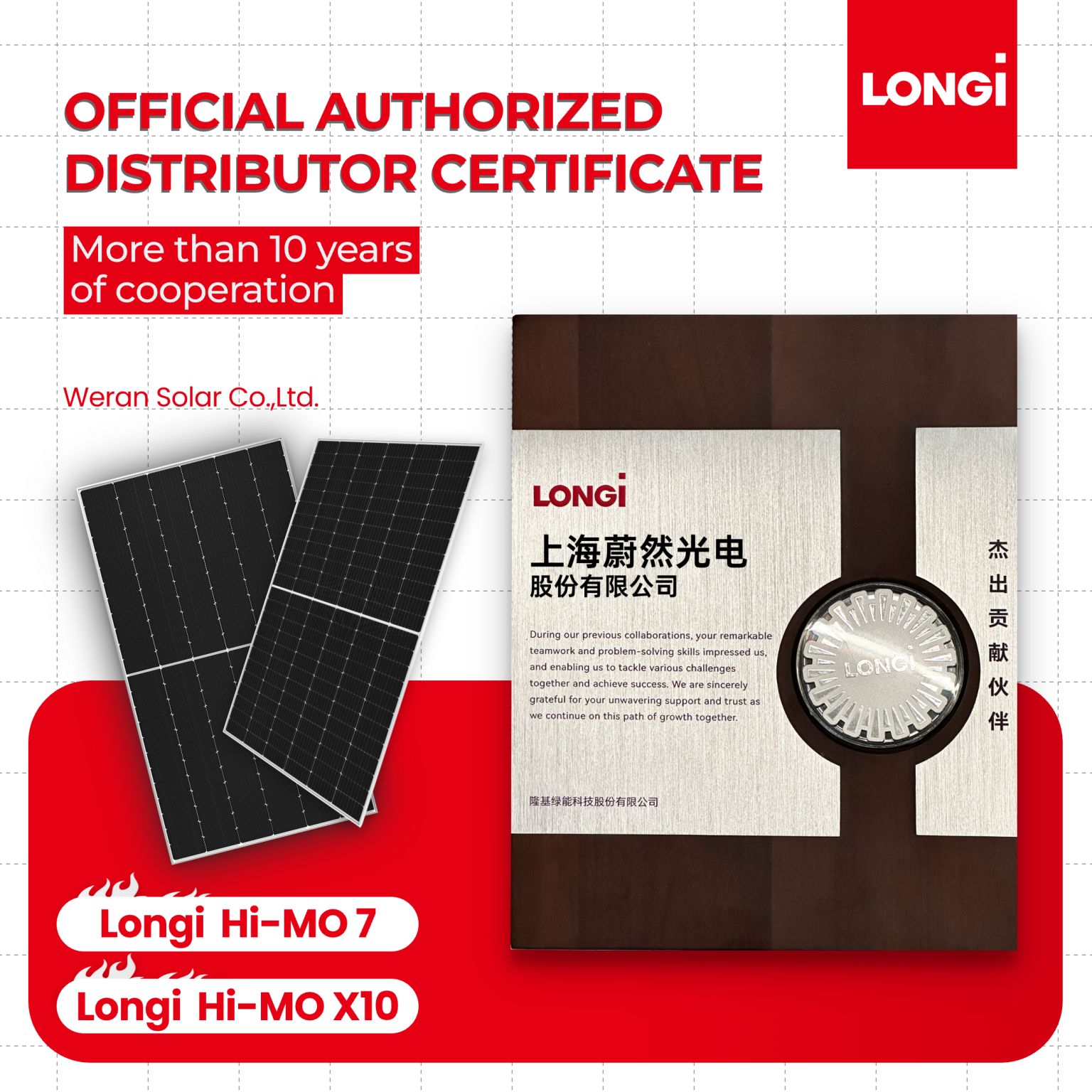 LONGi Hi MO 7 610W Solar Panels High Power Bifacial Module Monocrystalline PV Panels for Utility Scale Solar Energy Projects