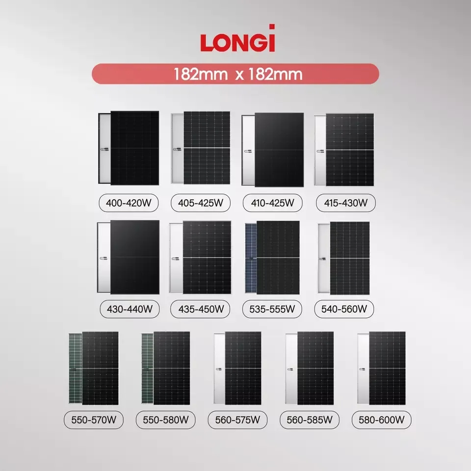 600W 630W 655W 700W Monocrystalline Solar Panel Kit Balcony Type for Villa off Grid Use