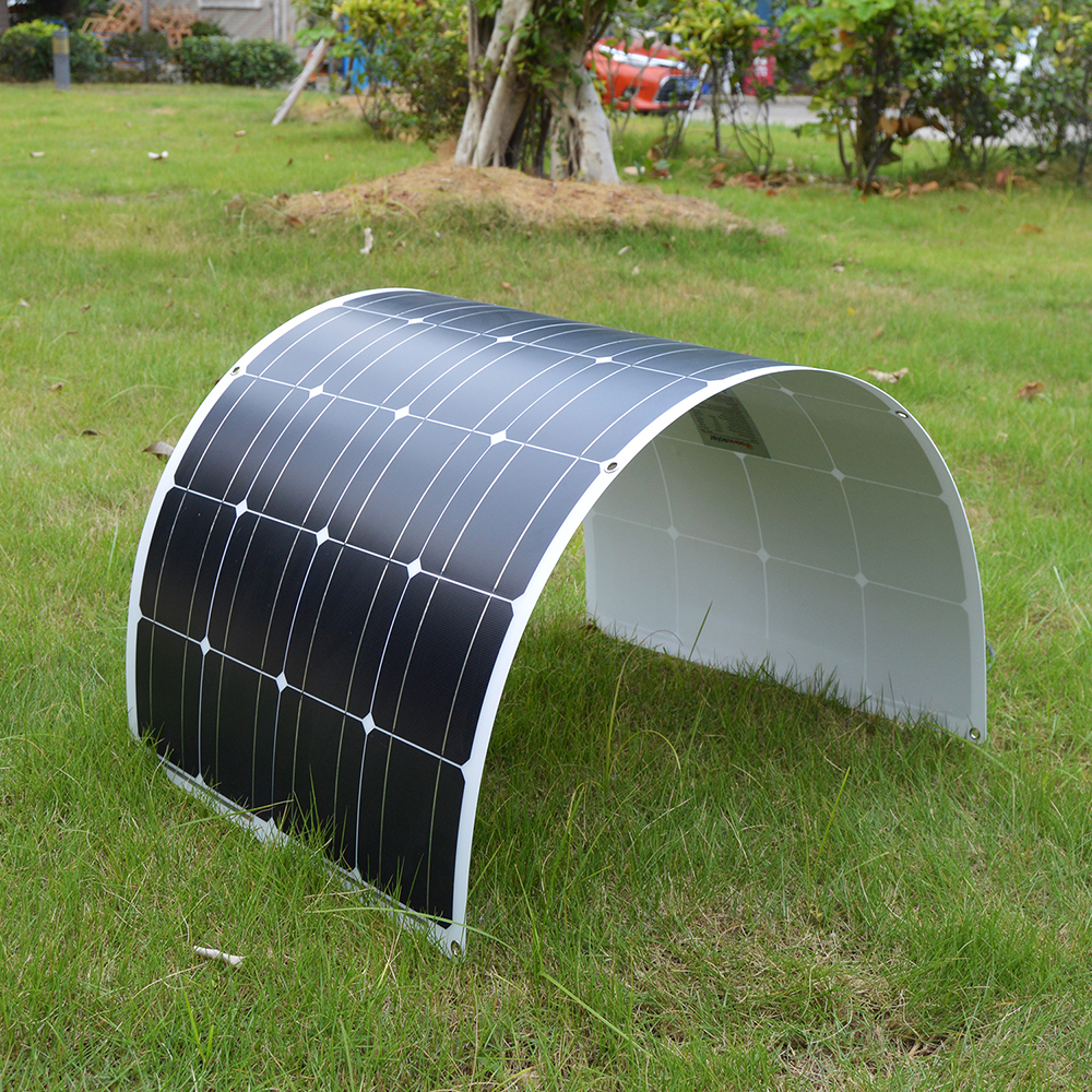 4PCS 12V 100W Flexible Mono Solar Panel for Car Battery Boat Home 200w 400w 1000w Solar System Dokio