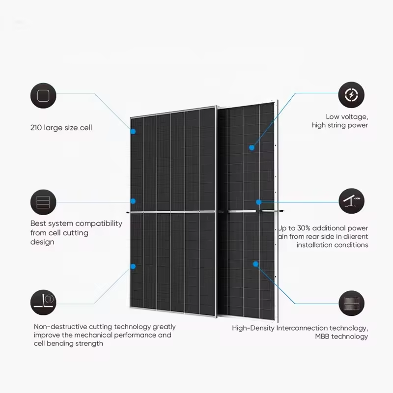 Half Cell Solar Module 500W 550W 600W 650W 700W Mono Solar Panel with 25 Years Warranty for Home and Industry Use
