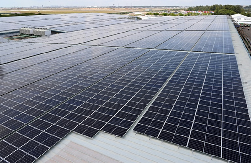 Commercial Factory Building Solar Installation