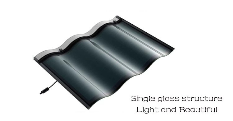 30W Single Glass Solar Tile