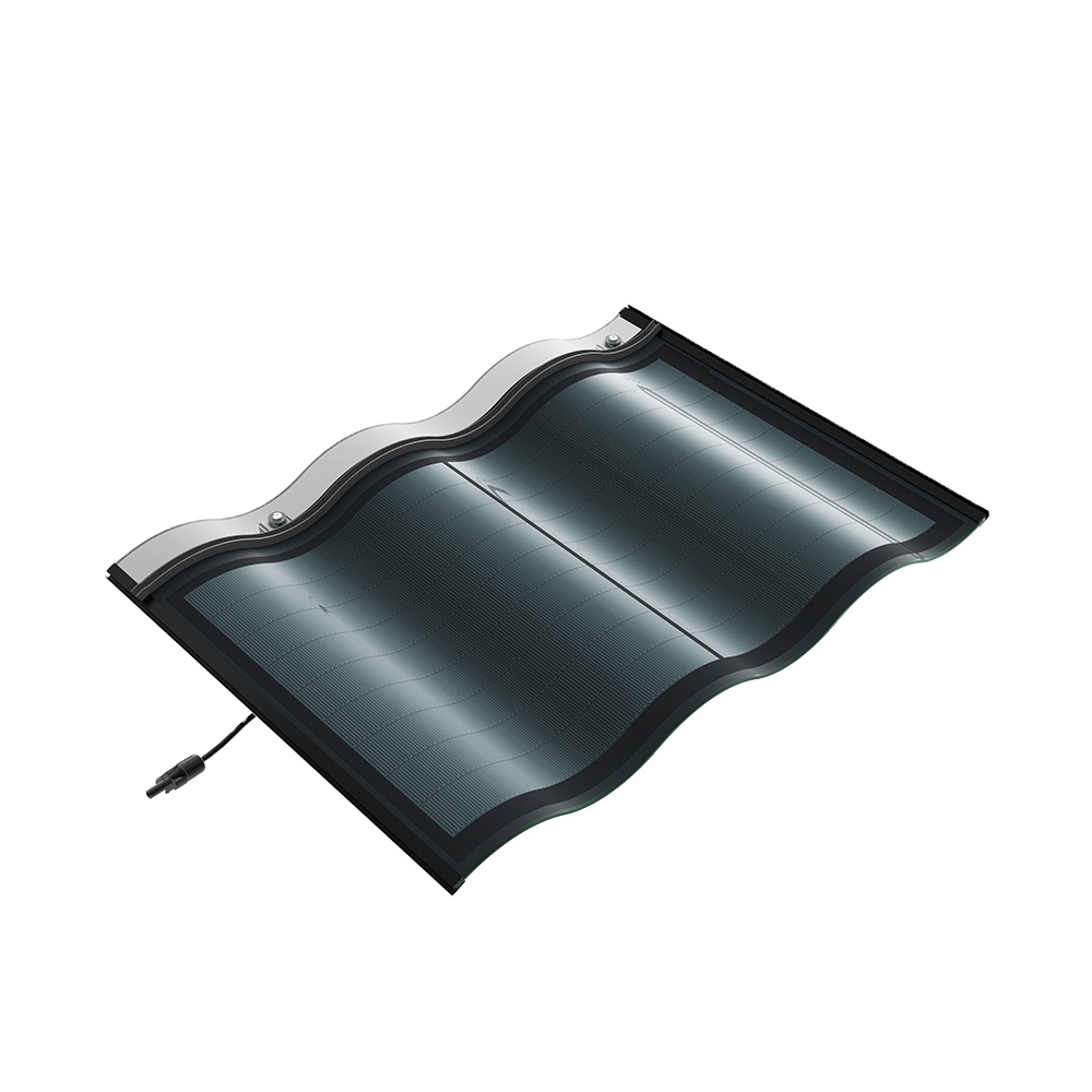 Bluesun Double-Glass Roof Solar Tile 30w 30watt Photovoltaic Solar Roof Tile Solar Pv Tile For Carport