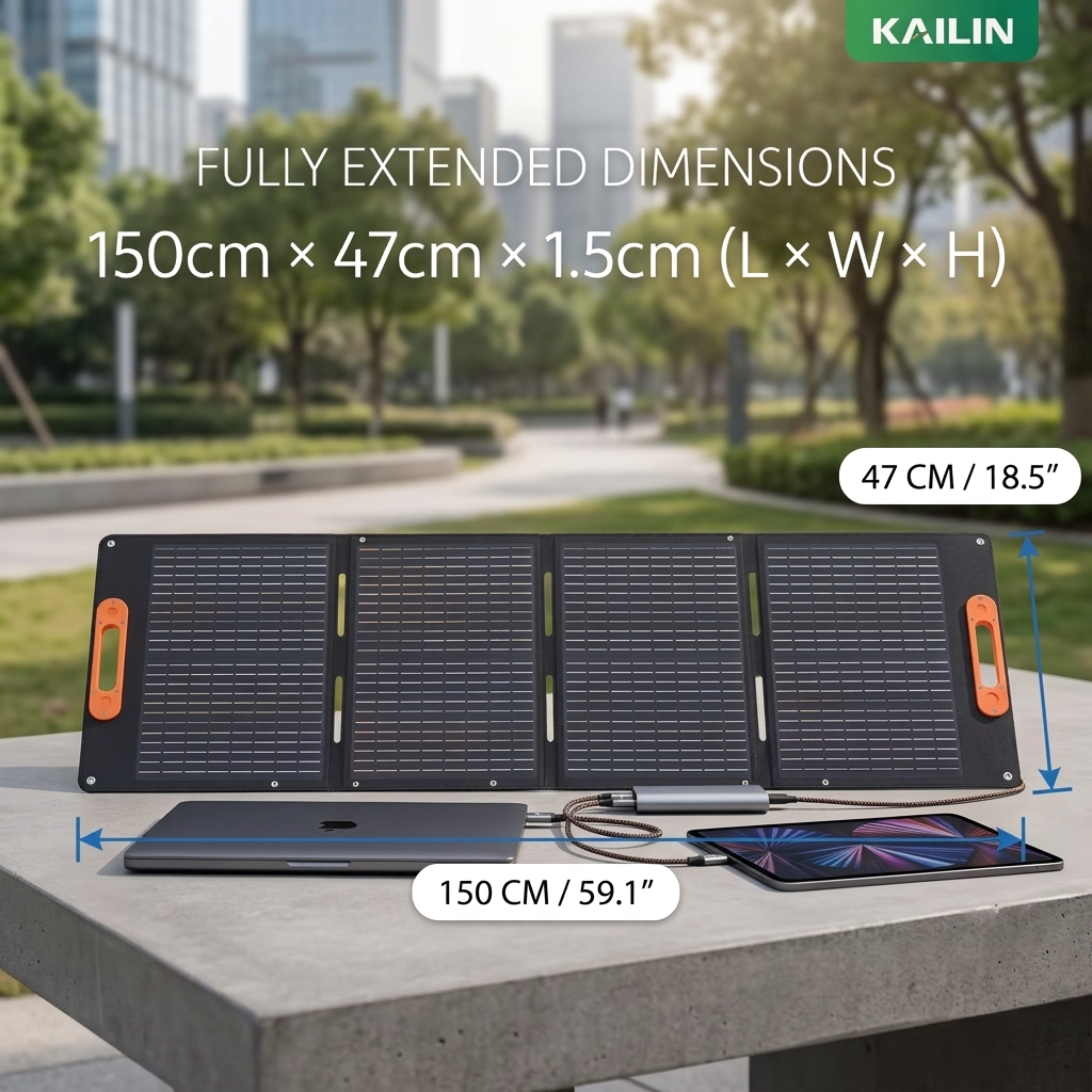 Car &amp; Camping Foldable Solar Charger, Portable Outdoor Solar Panel for Device Charging