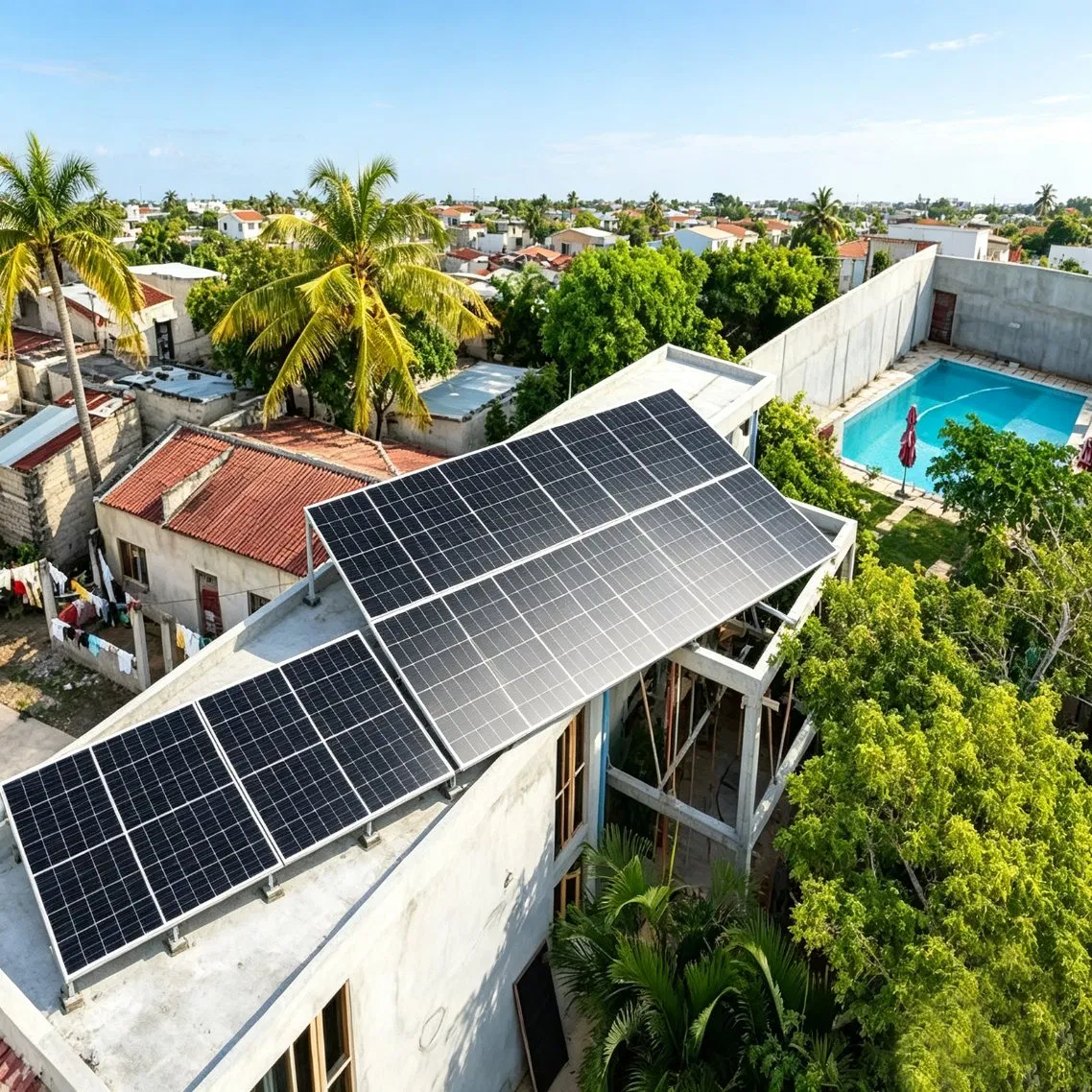 Powerful &amp; High-Efficiency Power Generation N-Type Solar Panels for off-Grid Systems and Rural Electrification