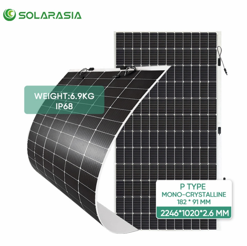 Flexible PV Solar Panel Sunman Solar Panel 430W Monocrystalline Durable Half Cell PV Module for Home Balcony RV or off Grid Use