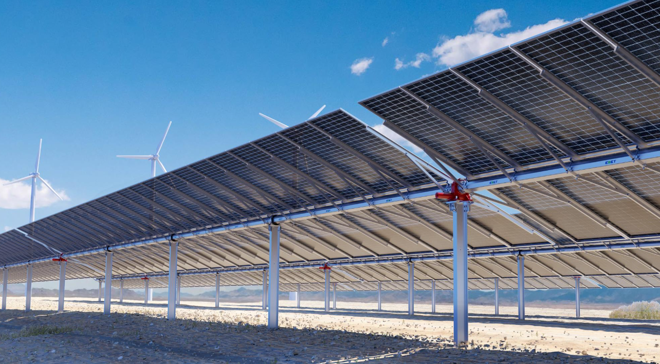 OEM ODM Single Axis Solar Tracker System Utility Scale PV Tracking Structure