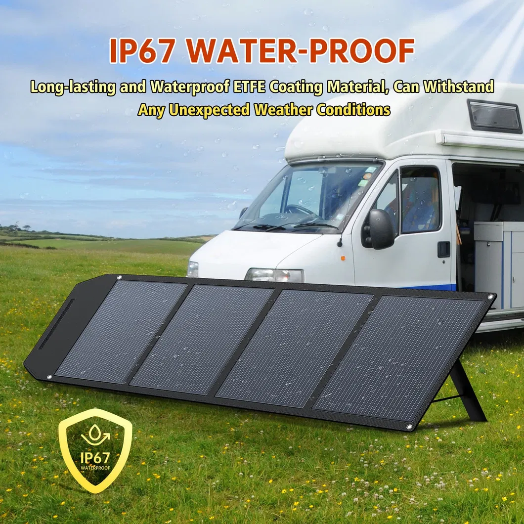 120 Watt Super Lightweight Foldable Mobile Solar Panel Suitcase for Travel Camping