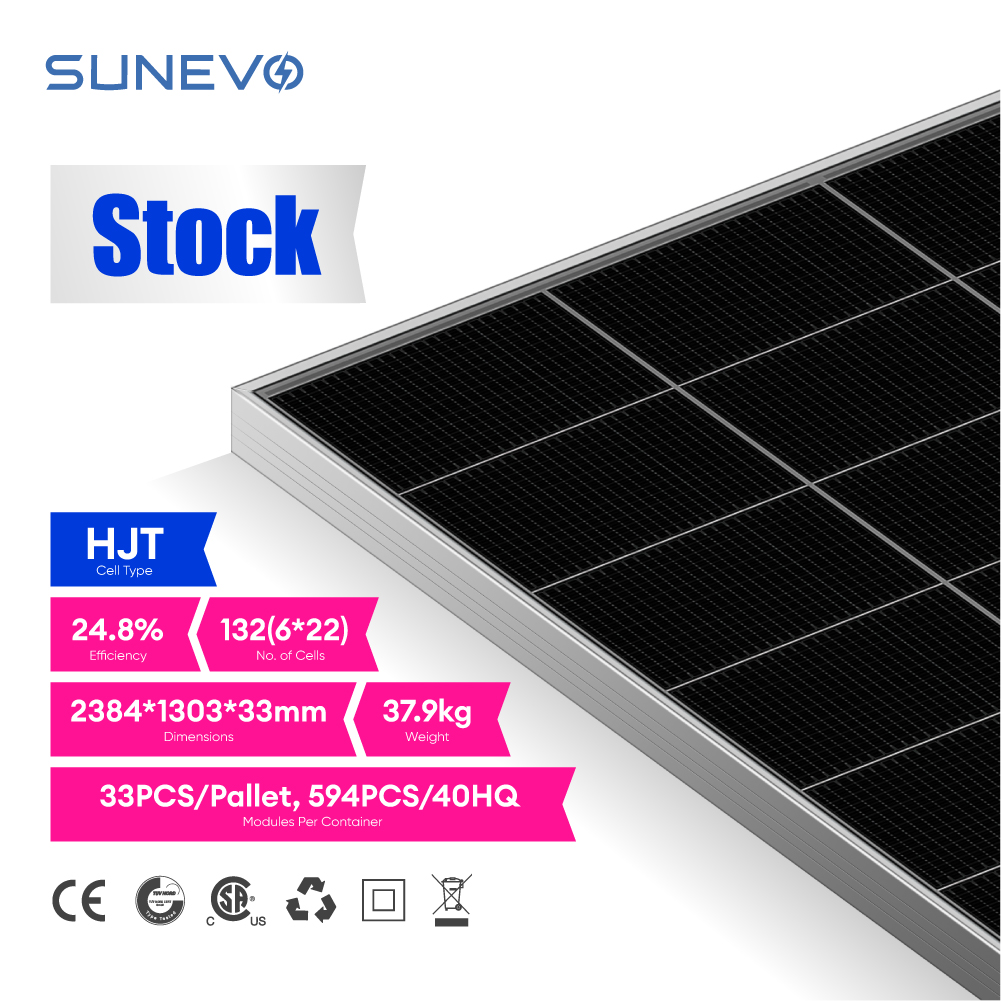 Tier 1 Quality 700W-770W N-Type HJT Bifacial Solar Panel 30 Year Warranty Utility-Scale Photovoltaic Solar System