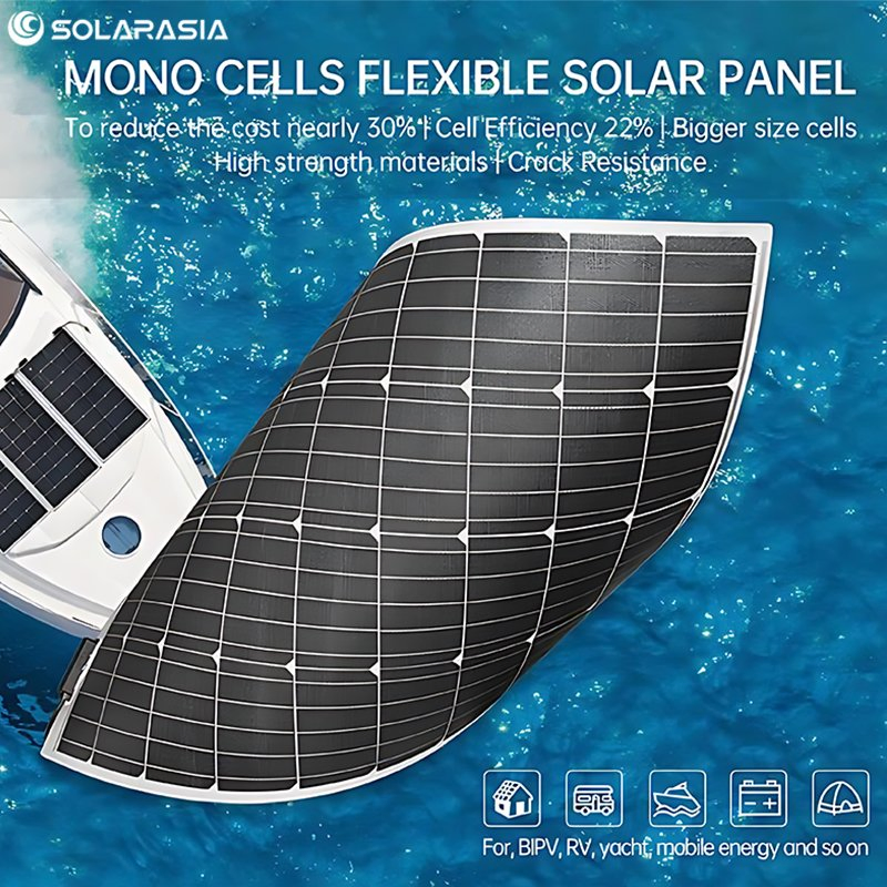 Wholesale Industrial Solar Panel Flexible 430W 520W Thin Film Flexible Solar Panels OEM Monocrystalline for Roof Commercial