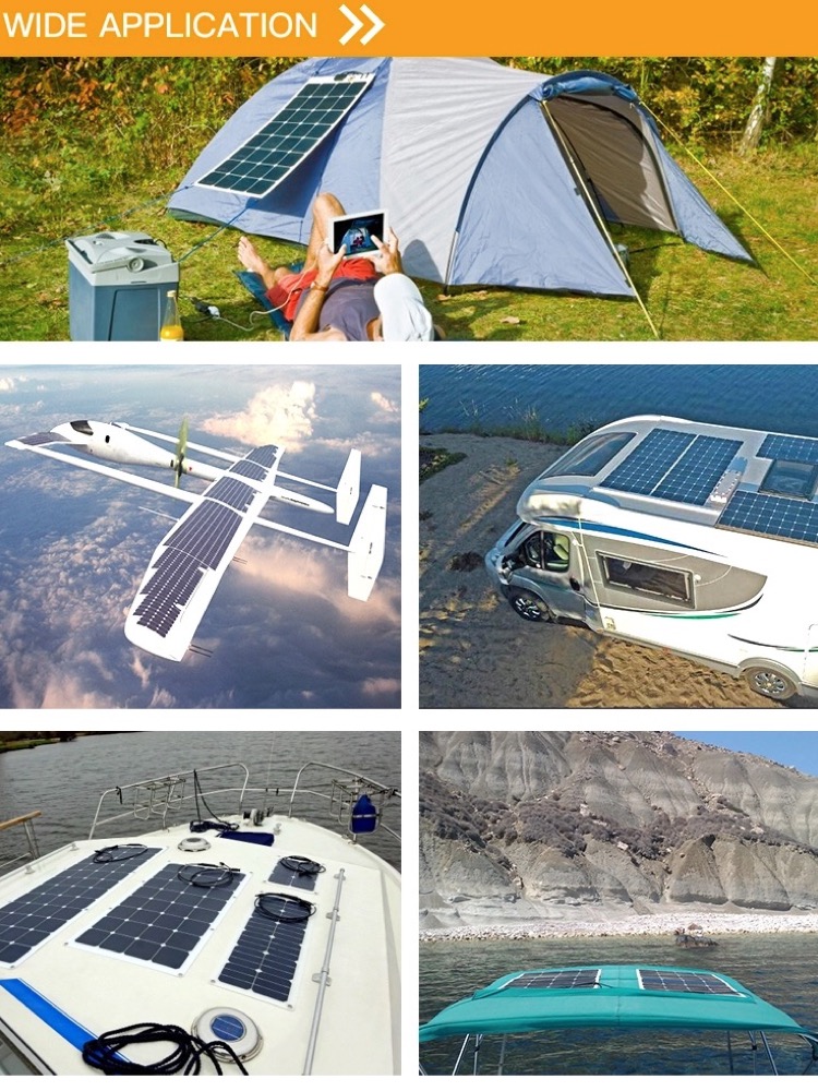 Flexible Solar Panel Panels Flexible 60w Solar Panel HOT SALE 60W Thin Film Etfe Flexible Solar Panel Flexible Rollable