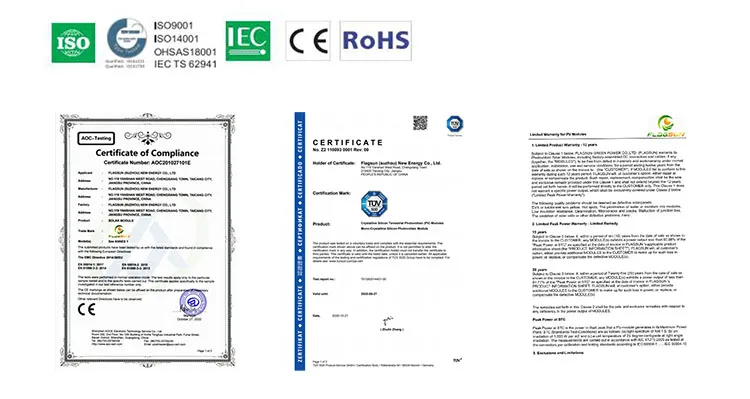 Certificates list