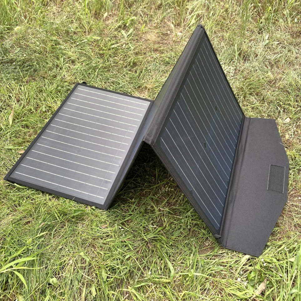 Shinefar 80W Foldable Solar Panel with Black Colour Outdoor Fast Charge
