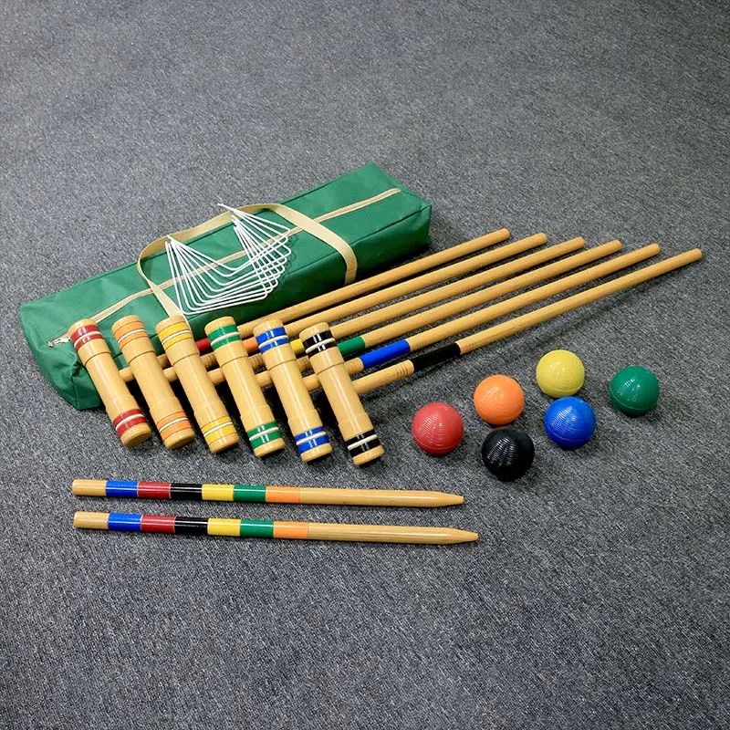 Wholesale High Quality Wooden Croquet Set For Outdoor Recreation Manufacturer, Factory