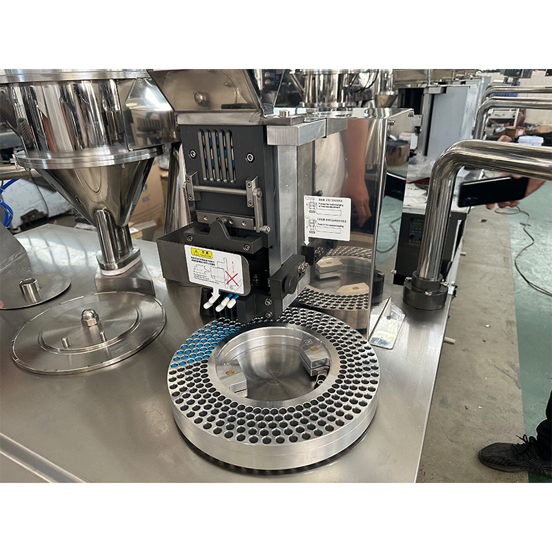 Stock Semi-Automatic Pharmaceutical Pill Powder Filler Pellets Hard Gelatin Capsule Filling Machine