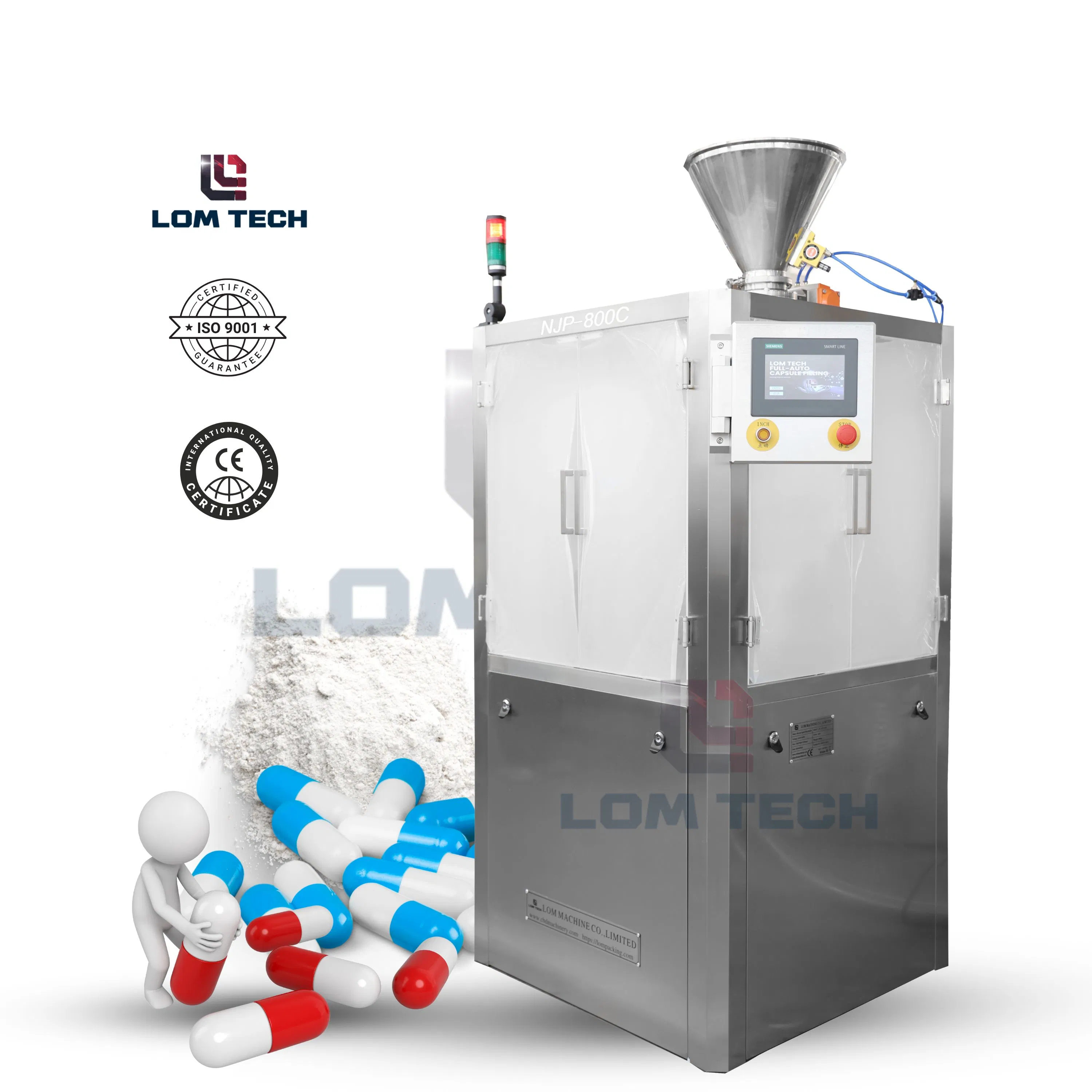 China Manufacturer High Speed Small Automatic Powder Liquid Granules Capsule Filler Hard Capsules Filling Sealing Machine