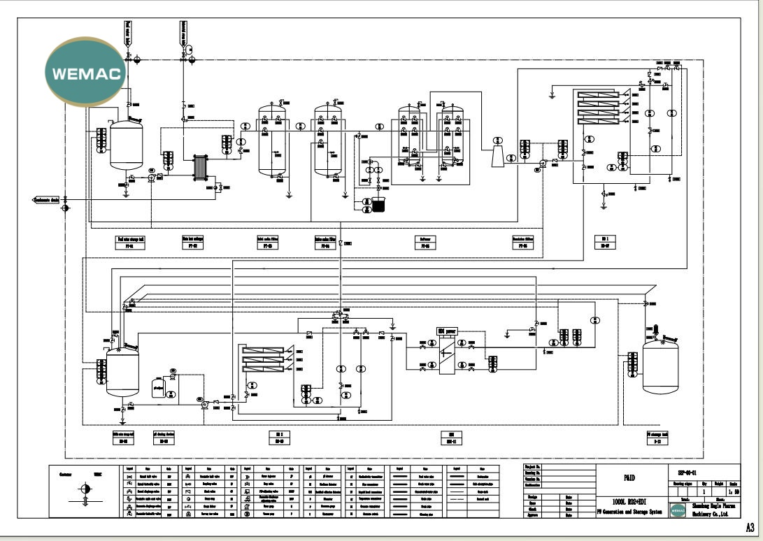 Purified Water Plant UV Sterile RO2 EDI UV UF