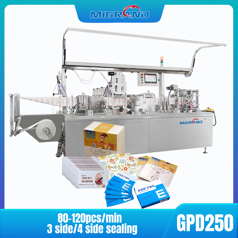 Alcohol Swab Making Machine Paper/PE/Al/Pet/Ny/BOPP Packaging Materials Single Sheet Nonwoven Wet Wipes Packing Machine