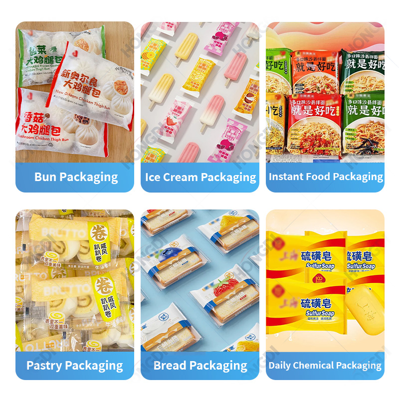 Automatic Horizontal Flow Packing Machine Pillow Type Wrapper for Daily Products Hardware Parts Medical Packaging Supplies