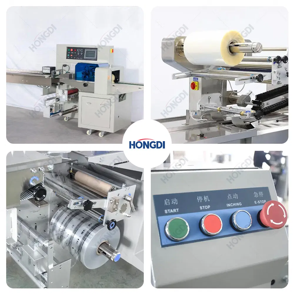 Automatic Horizontal Flow Packing Machine Pillow Type Wrapper for Daily Products Hardware Parts Medical Packaging Supplies