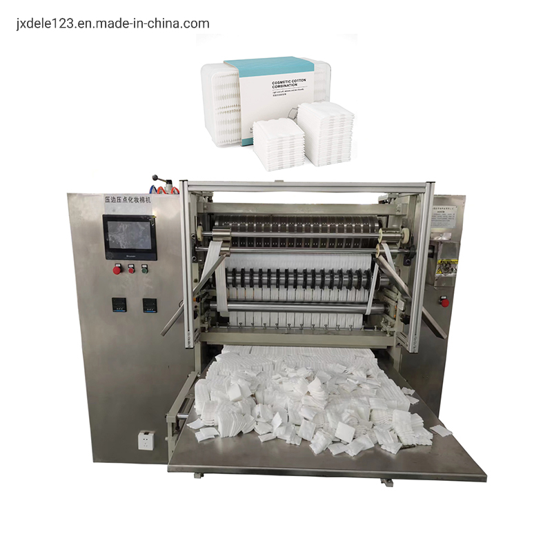 Update Non-Woven Organic Cotton Pad Machine Disposable Rectangle/Square Makeup Remover Cotton Pads Making Machine