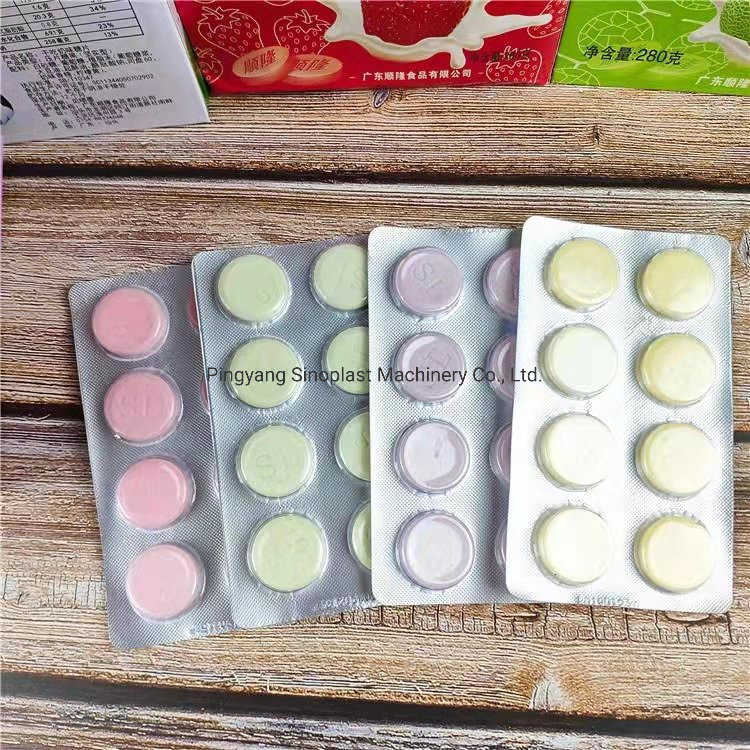 2024 New High-Speed PVC Pet Lollipop Blister Packaging Machine Cheap Milk Tablets Form Fill Seal Machine