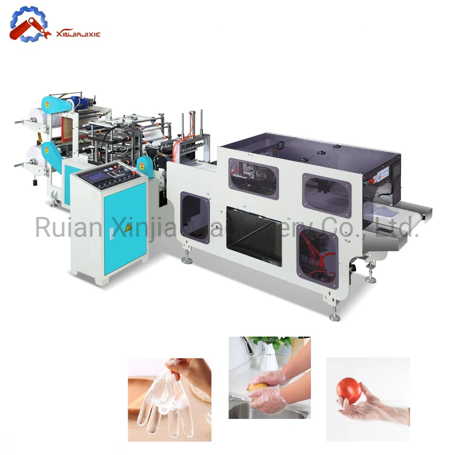 High Speed Automatic Plastic HDPE Latex Medical Disposable Glove Making Machine