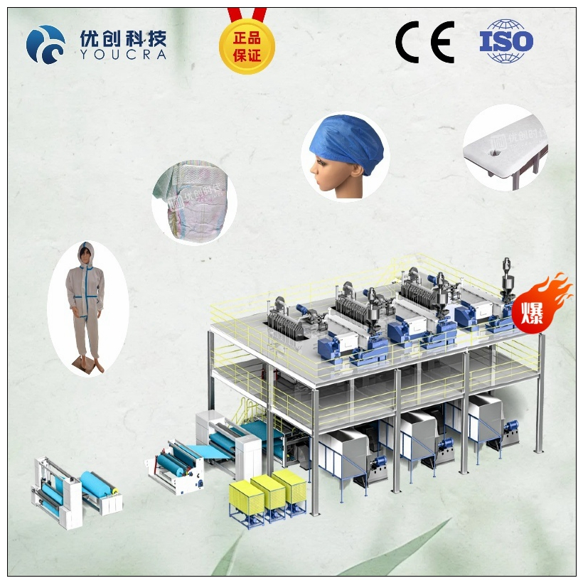 Three-Layer Precision SSS Nonwoven Fabric Machine for Sanitary Products