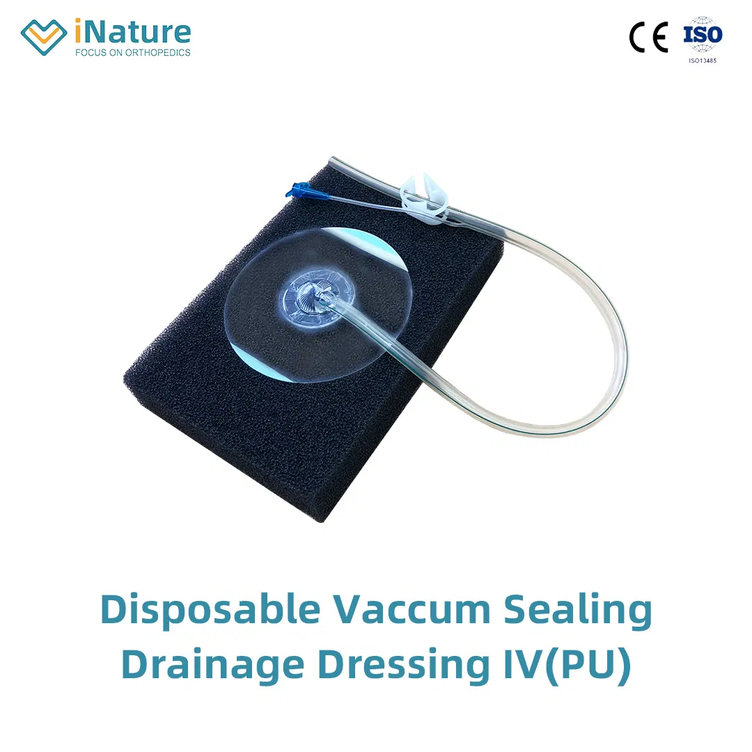 Wound Care Treatment Disposable Sealing Drainage Dressing Kit Vacuum Assisted Closure ISO/CE Approved EOS White&amp; Blac Sponge Film VAC Npwt Machine