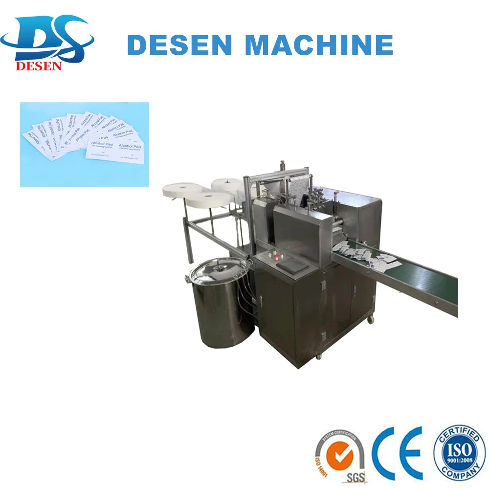 Medical Alcohol Antisepticl Prep Pad Swabs Packing Machine (Model: DS-66)