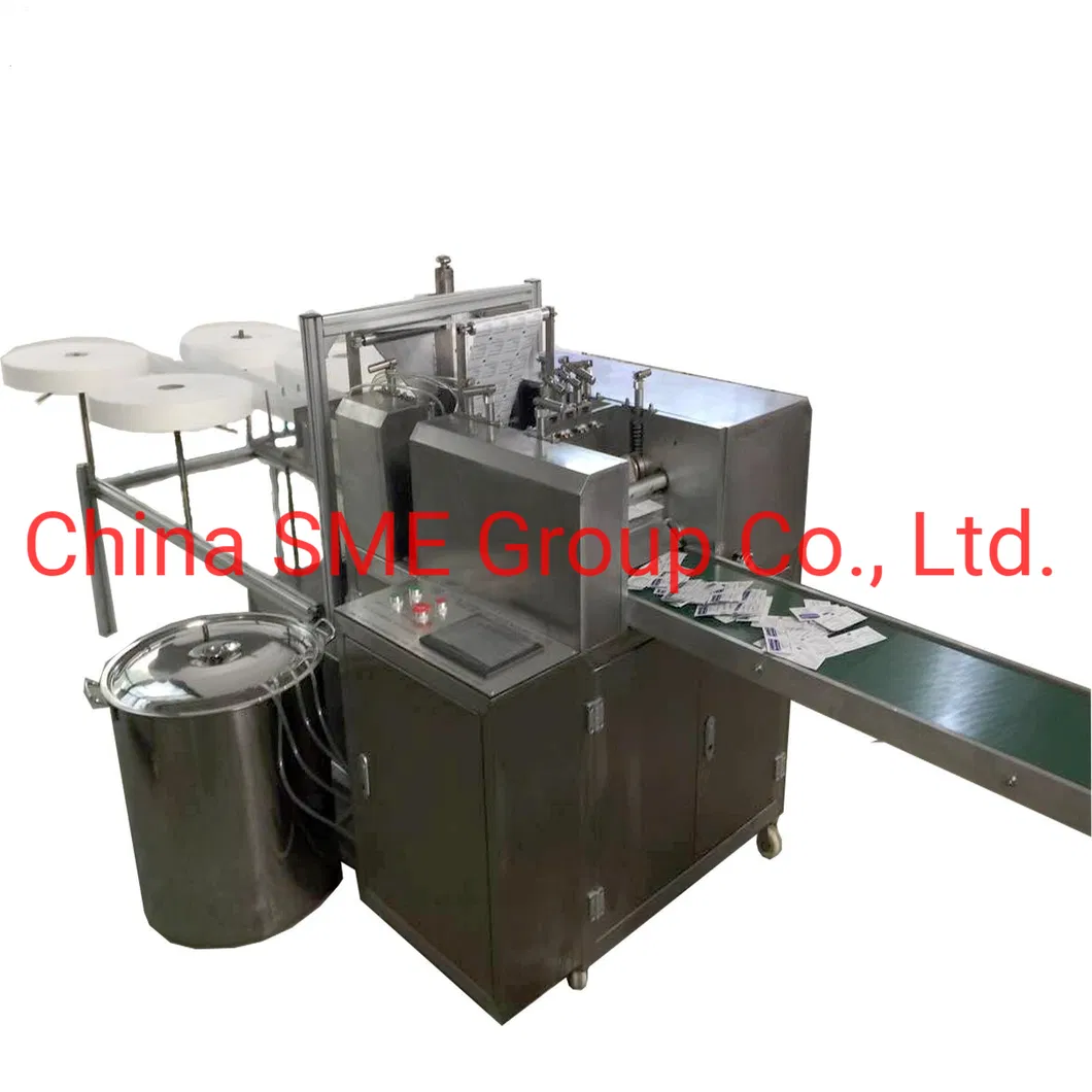 Full-auto Alcohol pre-pad wipes packing machine