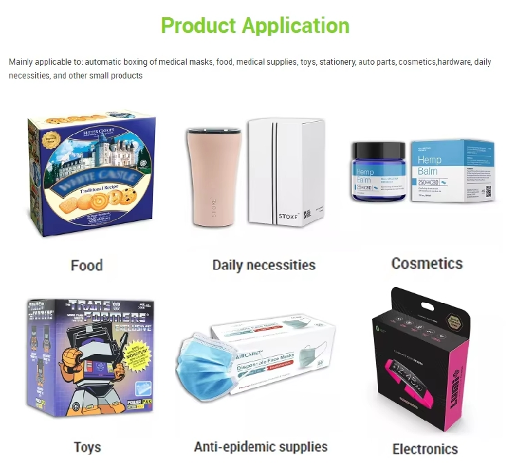 Cosmetic Cartoner Facial Mask Box kN94 KN95 Surgical Facemask FFP2 Cartoning Packing Packaging Machine