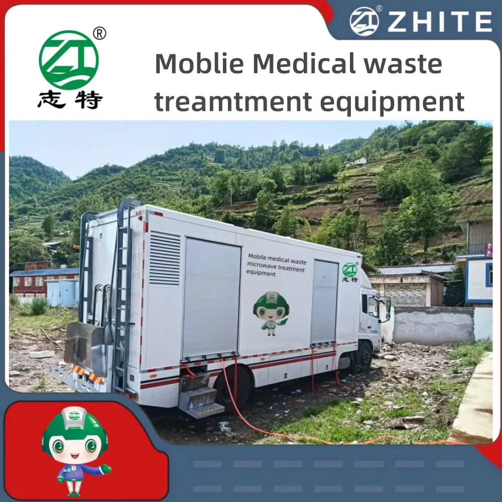 Mobile Type Hospital Medical Waste Microwave Disinfection Sterilization Disposal Equipment