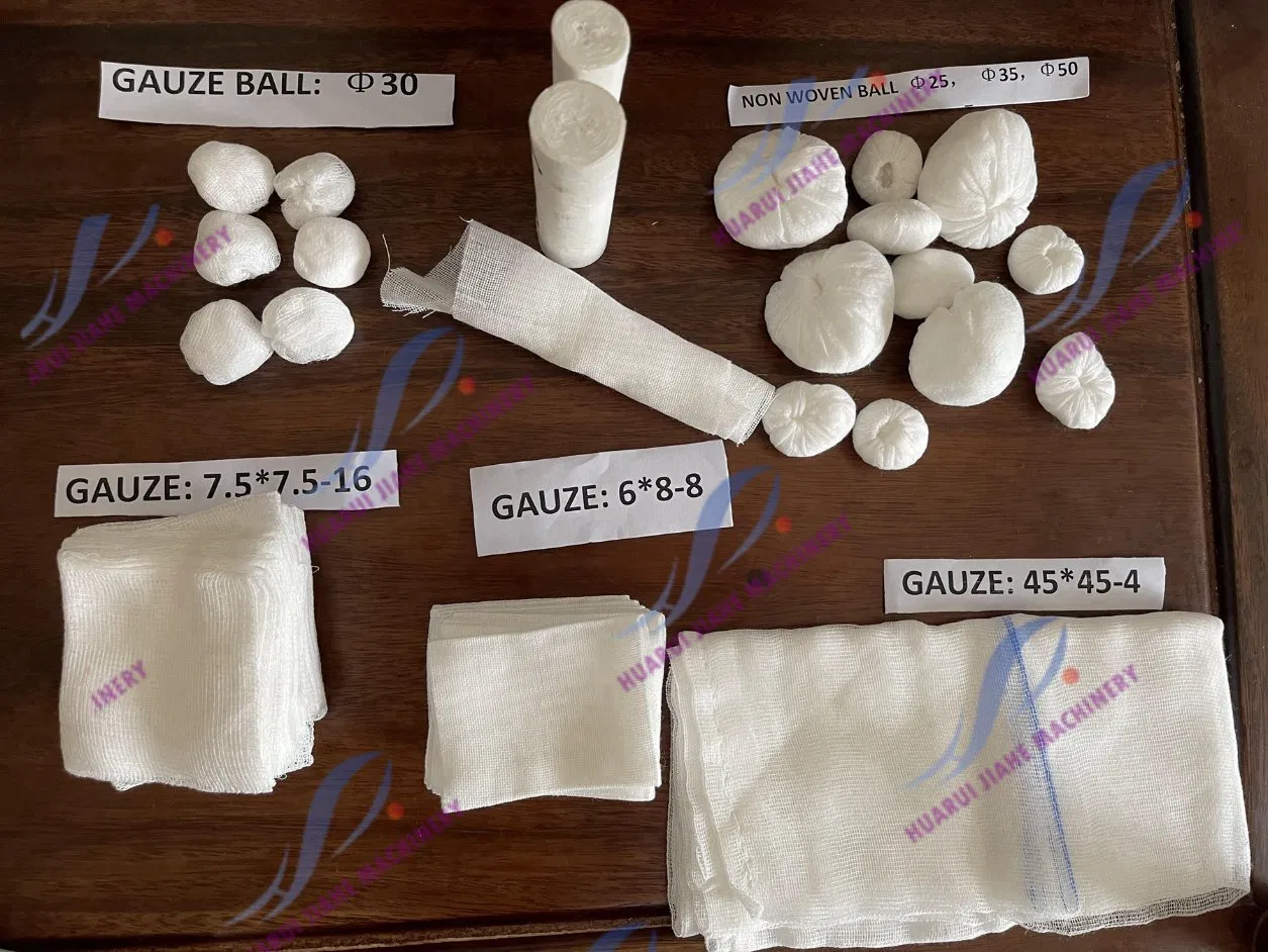 Medical Sterile Gauze Sponge Production Line/ Disposable Medical White Cutting Gauze Sponges Make Machine for Disposable Medical Dressings Bandage