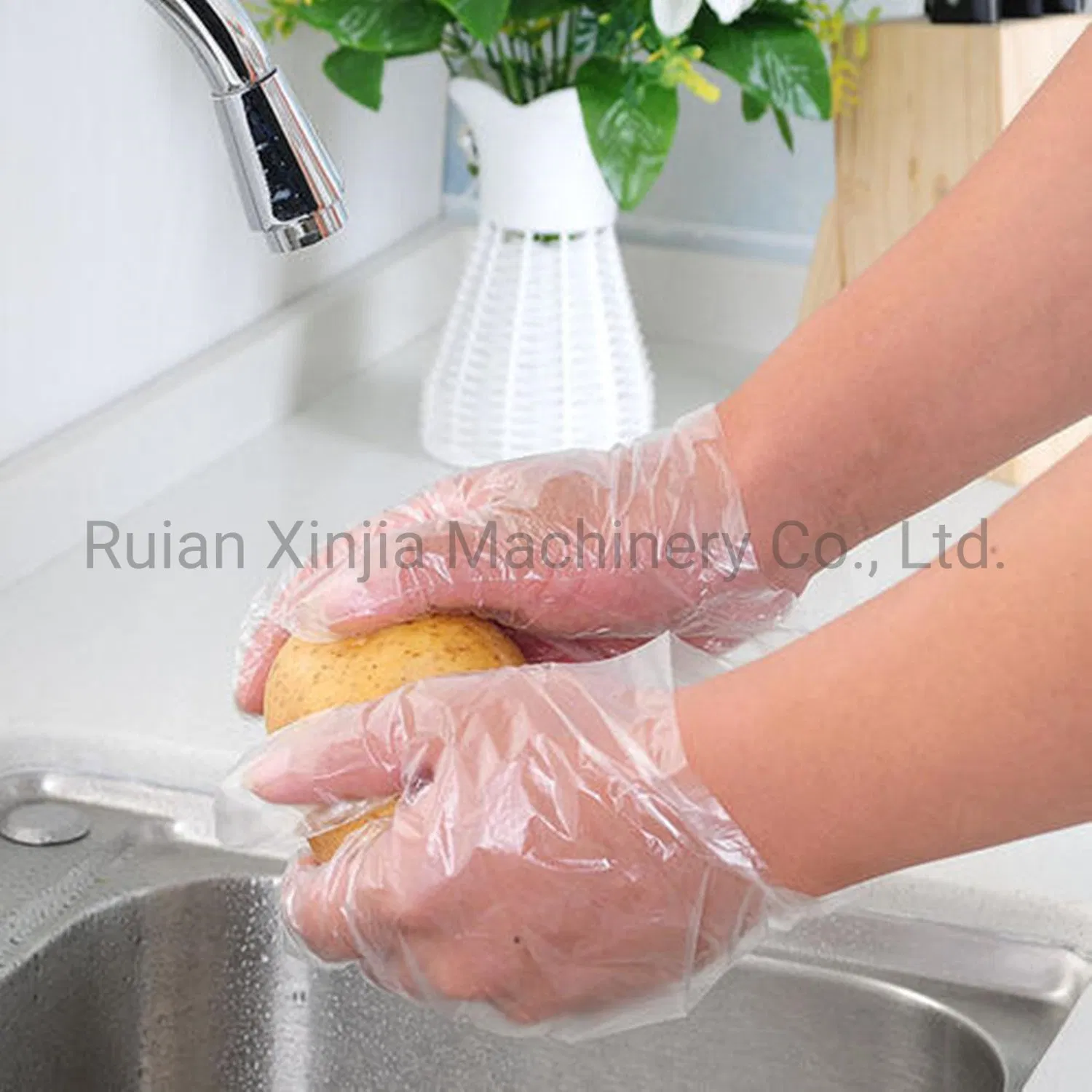 High Speed Automatic Plastic HDPE Latex Medical Disposable Glove Making Machine