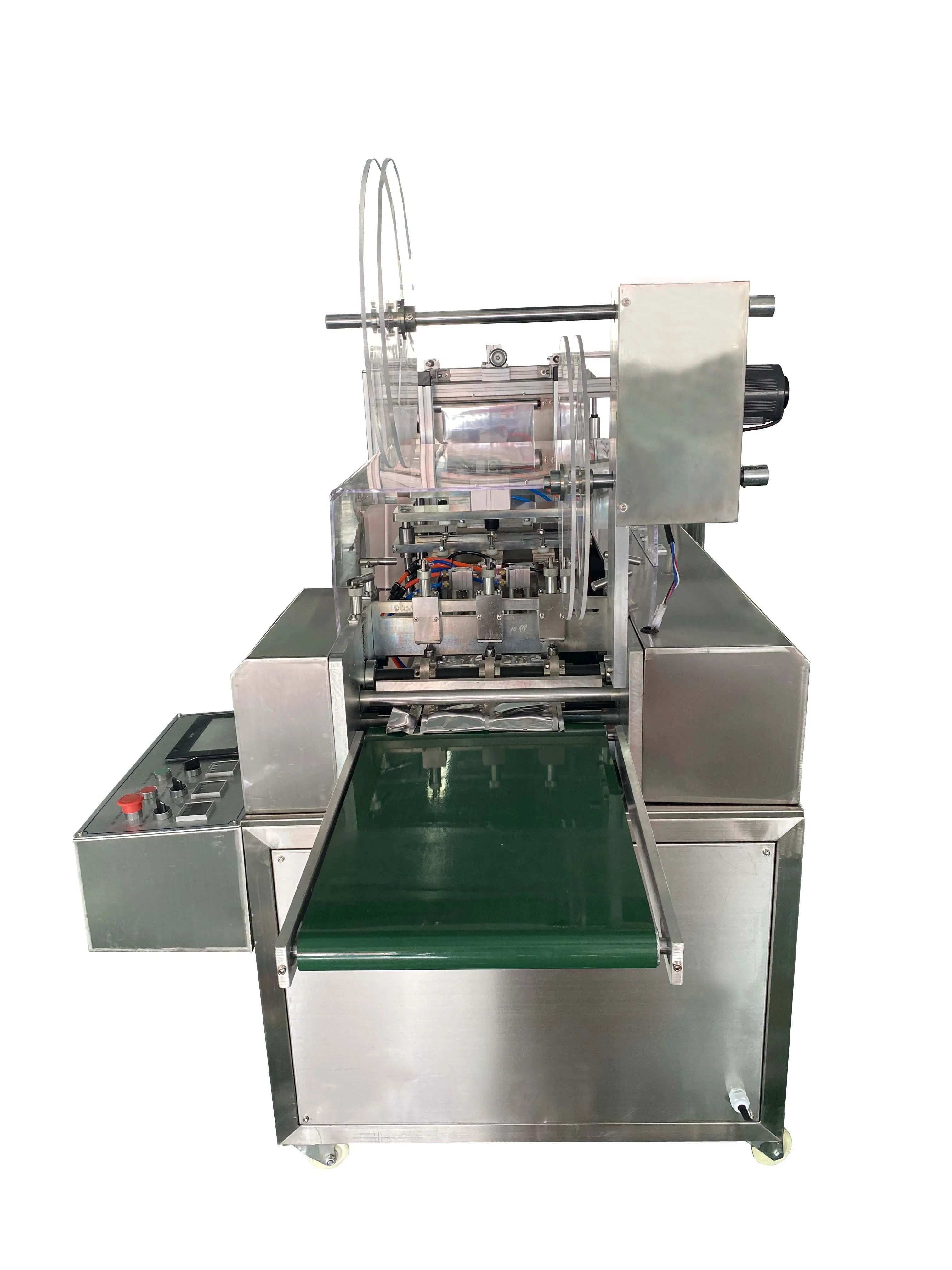 Four Side Seal Face Mask Surgical Gauze Pad Gloves Wound Dressing Eye Patch Nose Patch Cooing Patch Cotton Swab Throat Swab Flock Swab Packaging Machine