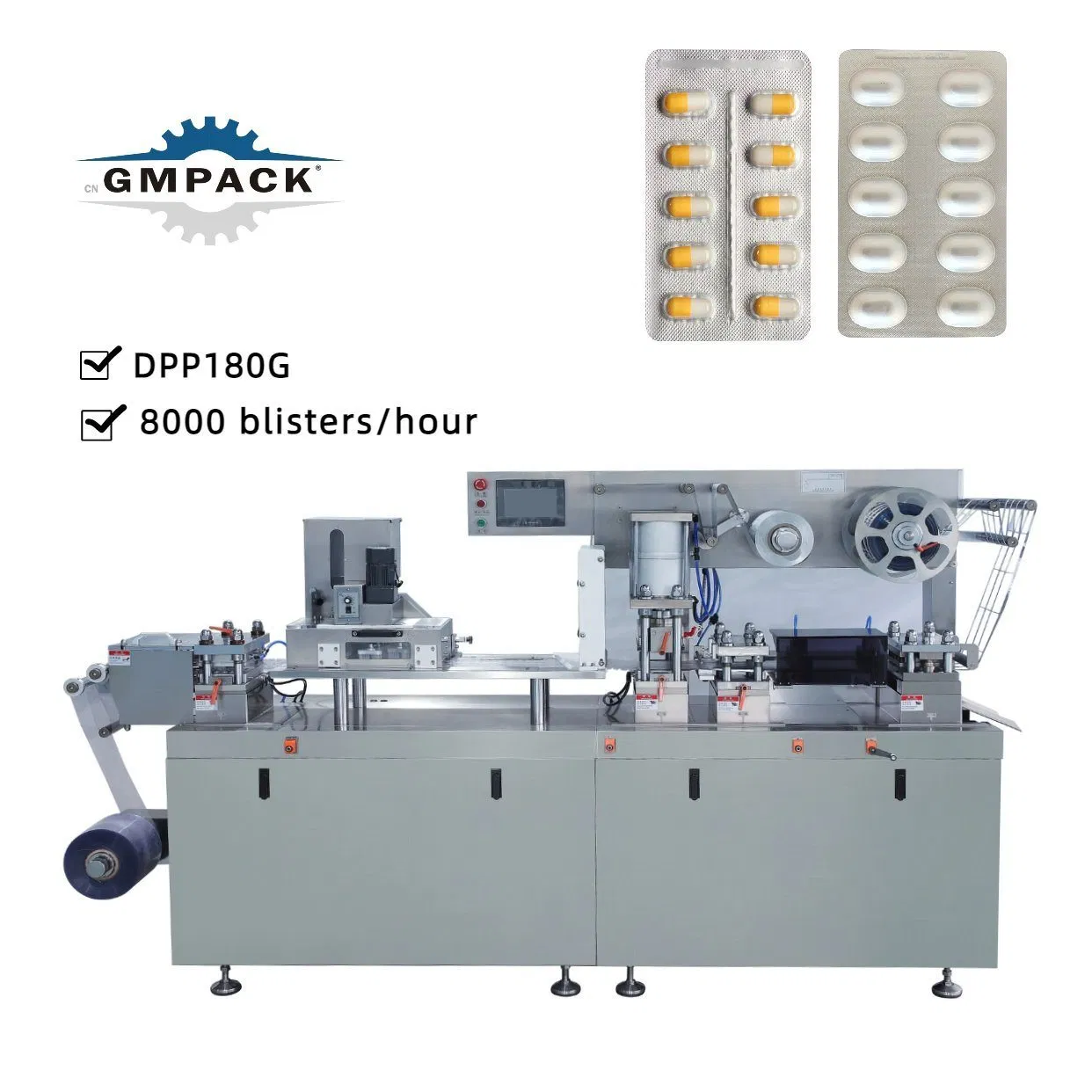 High Quality Pharmaceutical Medical Alu Alu PVC Packaging Machinery Pack Liquid Pill Capsules Tablet Sealer Forming Equipment Making Blister Packing Machine