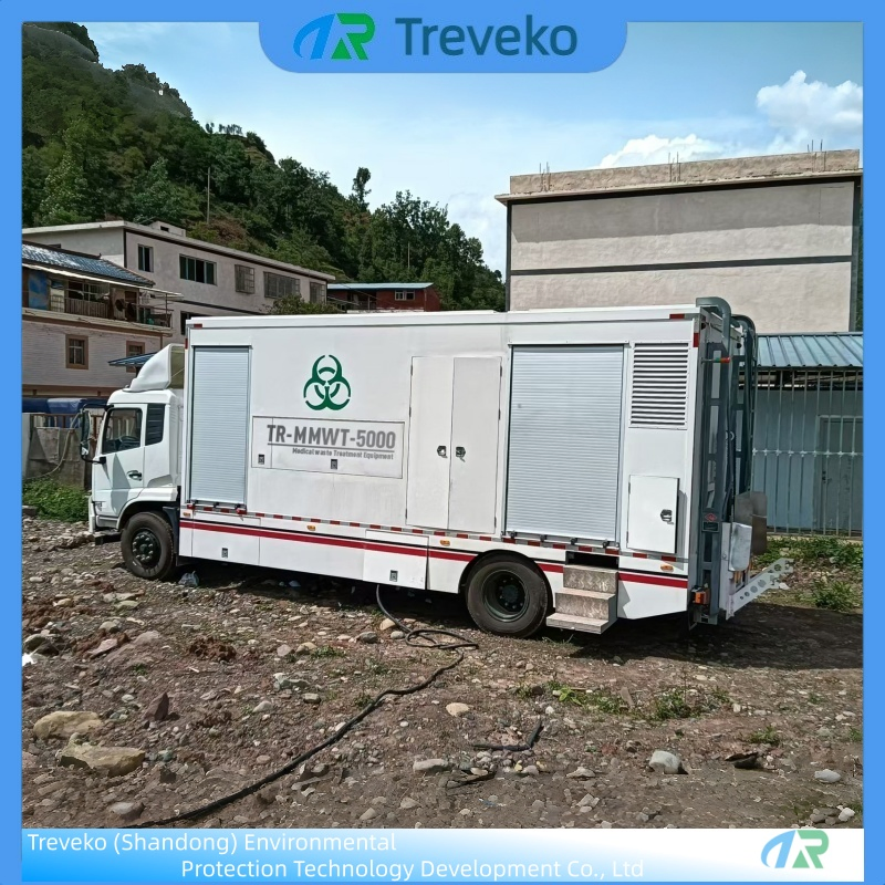 Emergency Response Microwave Medical Machine for Infectious Waste Blood-Stained Gauze Latex Gloves