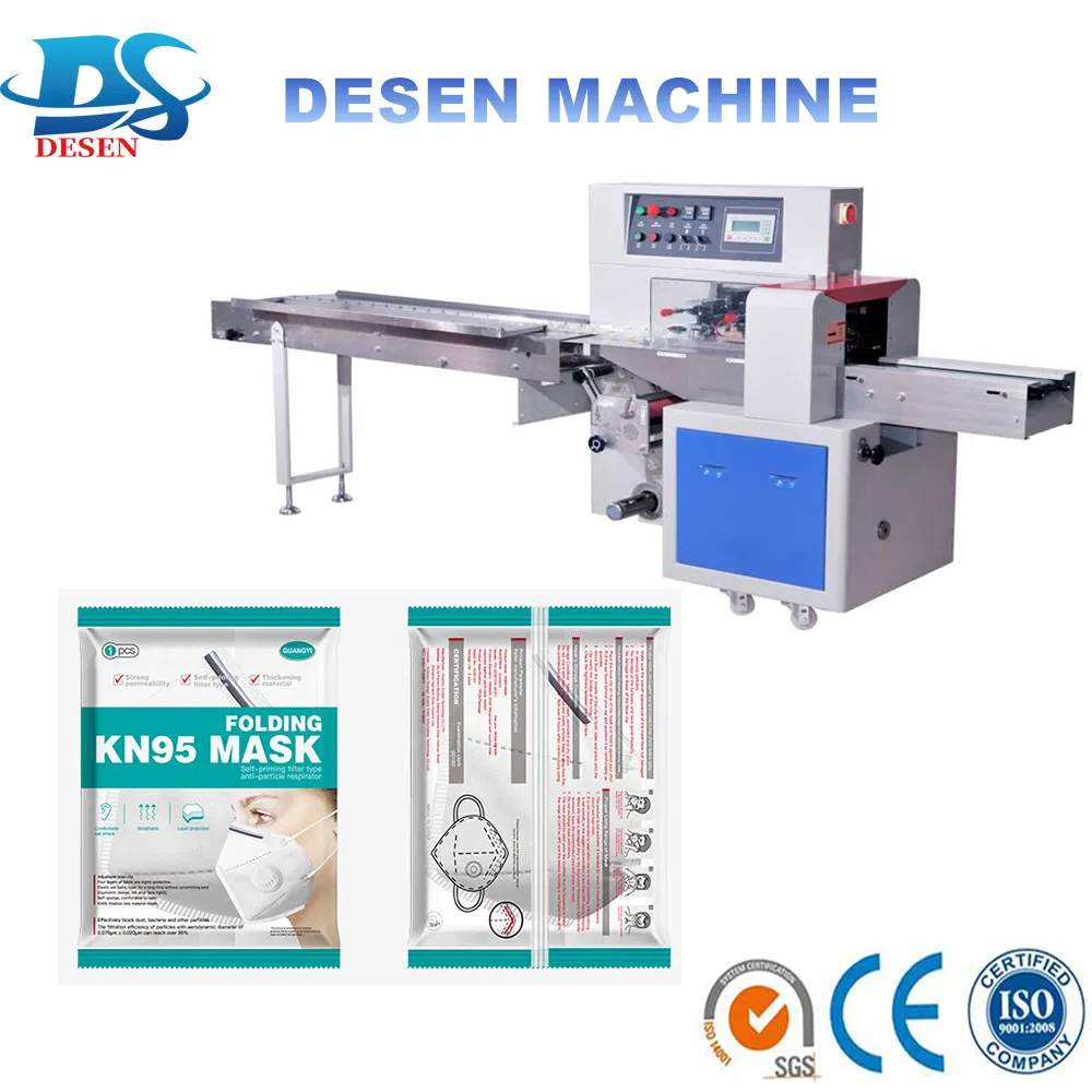 Automatic Disposable Medical Surgical Face N95 Mask Packing Machine/Flow Packer