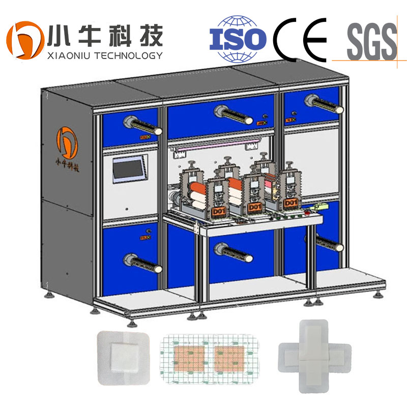 Surgical Medical Adhesive Disposable Non Woven Plaster PU Medical Wound Dressing Making Machine with CE ISO