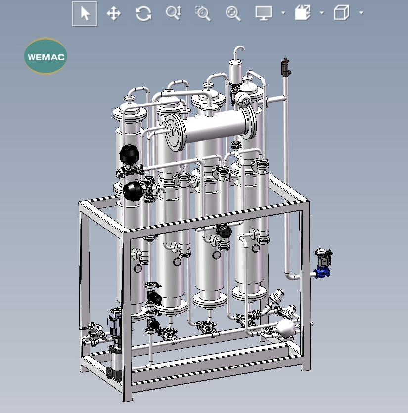 Low-Consumption Multi-Effect Distillation System for Pharma