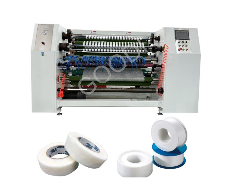Medical Adhesive Tape Jumbo Roll Slitter Rewinder Silk Plaster Making Machine