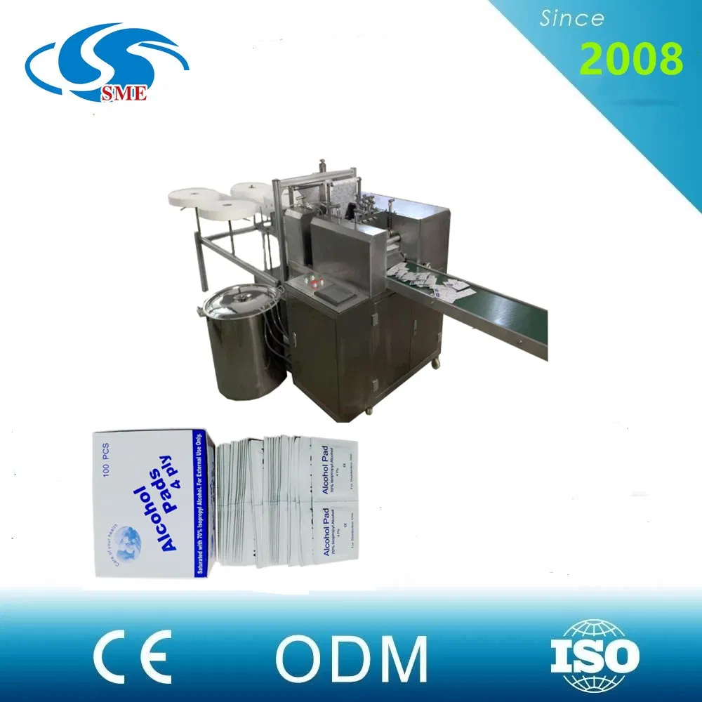 Automatic Alcohol Swabs Wipes Pads Tissue Packaging Machine Price with CE Certificate