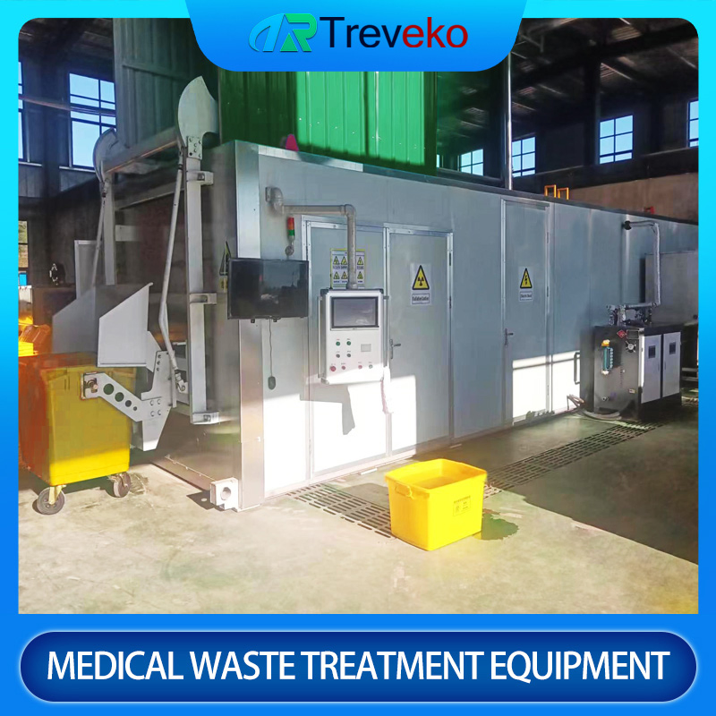 a Microwave Steam Sterilization/Shredding Treatment Equipment for Medical Waste Generated